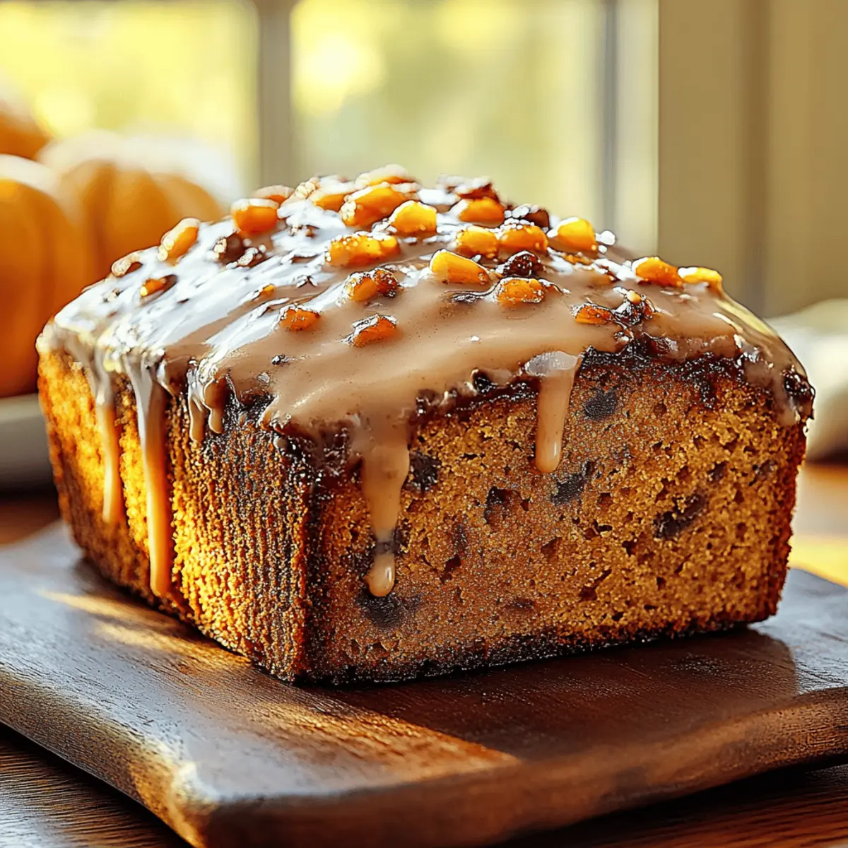 Pumpkin Bread with Maple Glaze