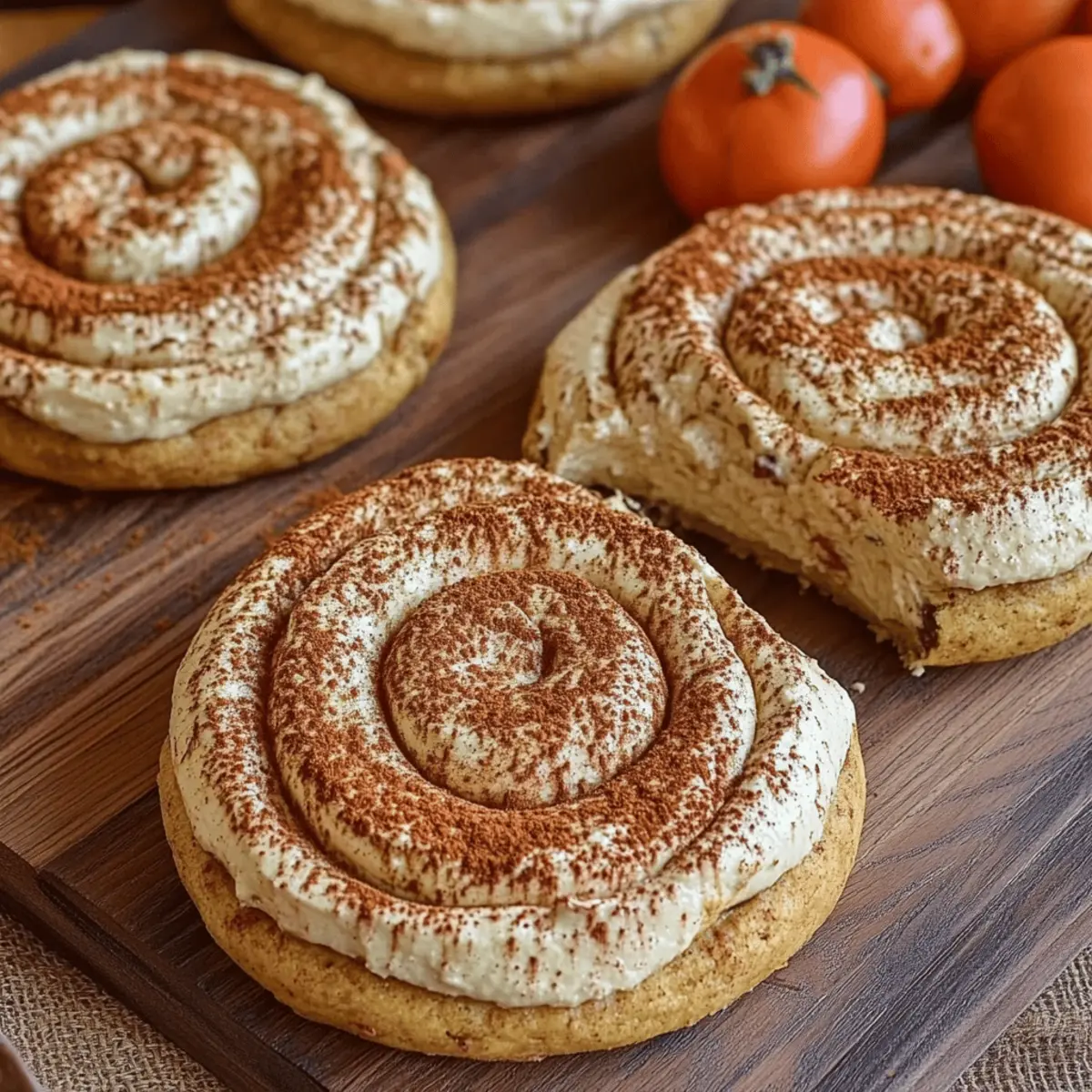 Soft Pumpkin Cookies with Cinnamon Frosting