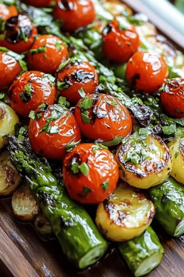 Caprese Roasted Asparagus