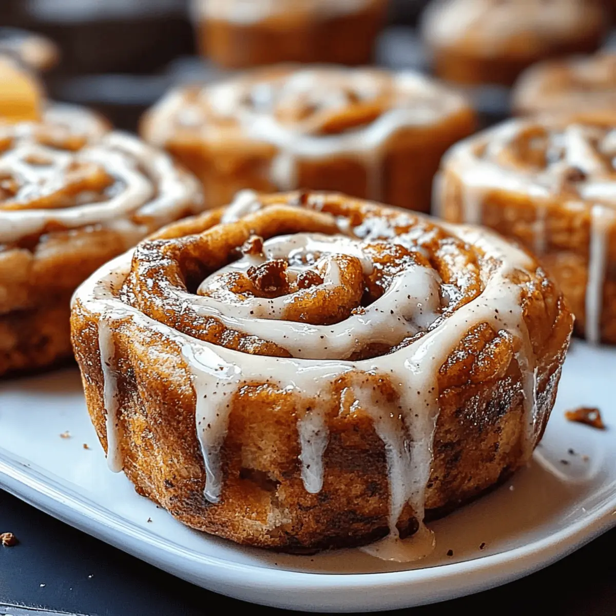 Pumpkin Cinnamon Roll Muffins