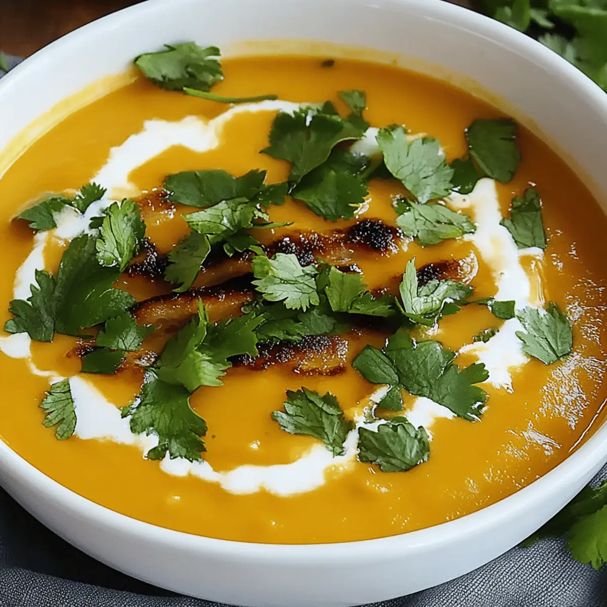 Creamy Butternut Squash Soup with Coconut Milk