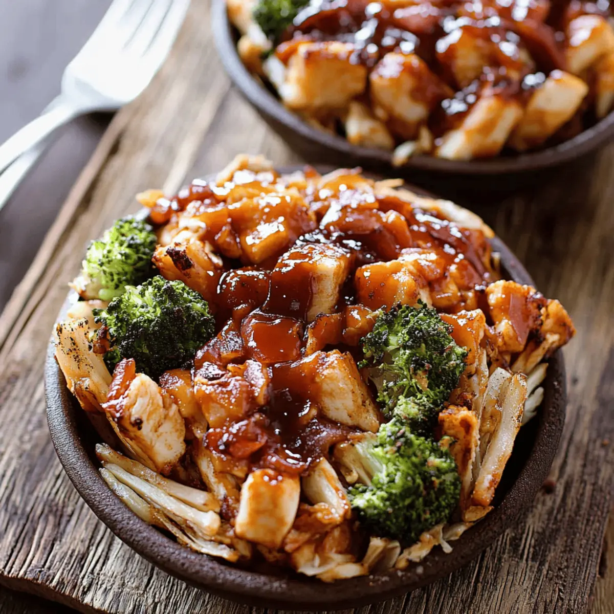BBQ Chicken & Roasted Sweet Potato Bowls