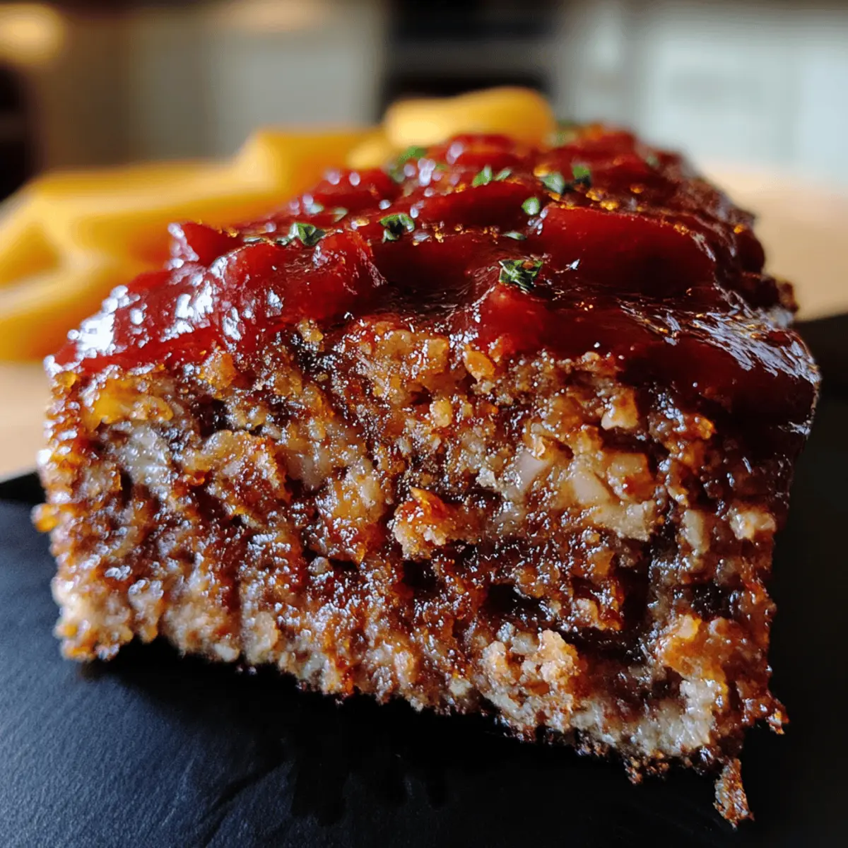 Vintage Meatloaf with Sweet & Spicy Glaze
