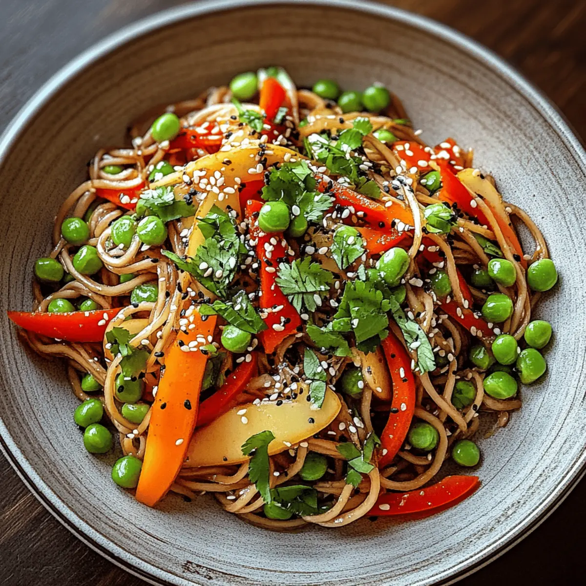 Cold Teriyaki Noodles Salad