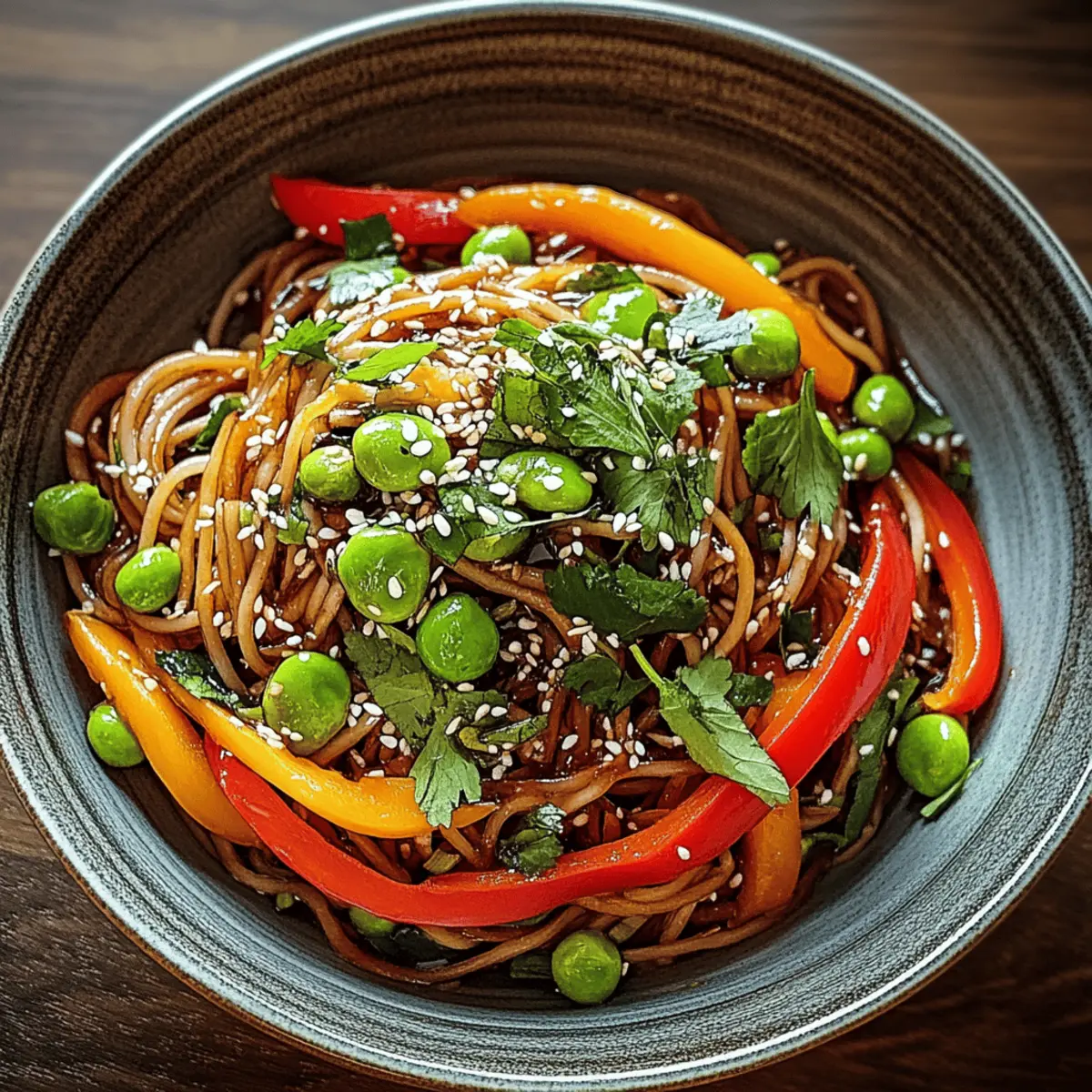 Cold Teriyaki Noodles Salad