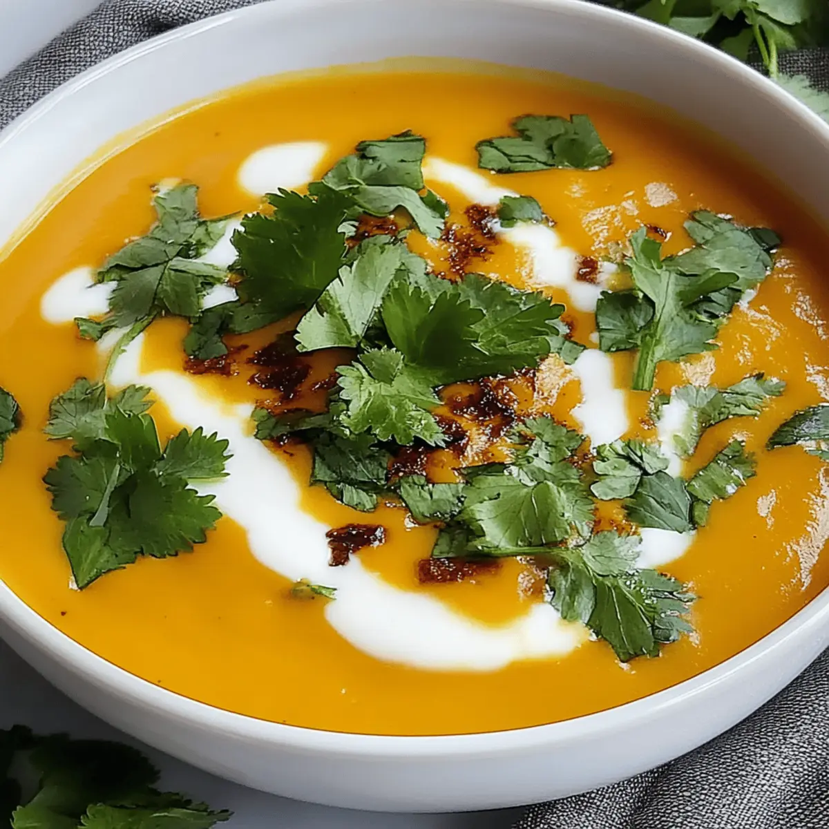 Creamy Butternut Squash Soup with Coconut Milk