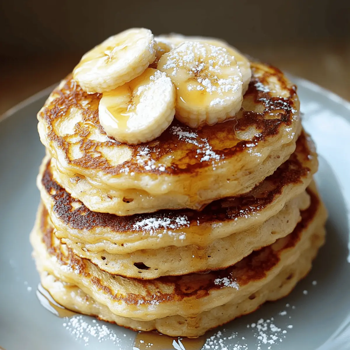 Fluffy Banana Pancakes