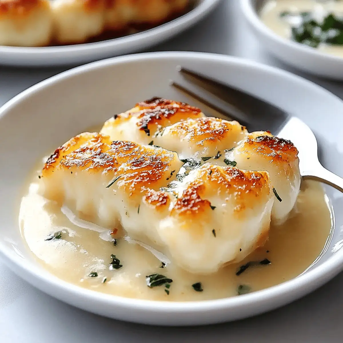 Baked Cod in Coconut Lemon Cream Sauce