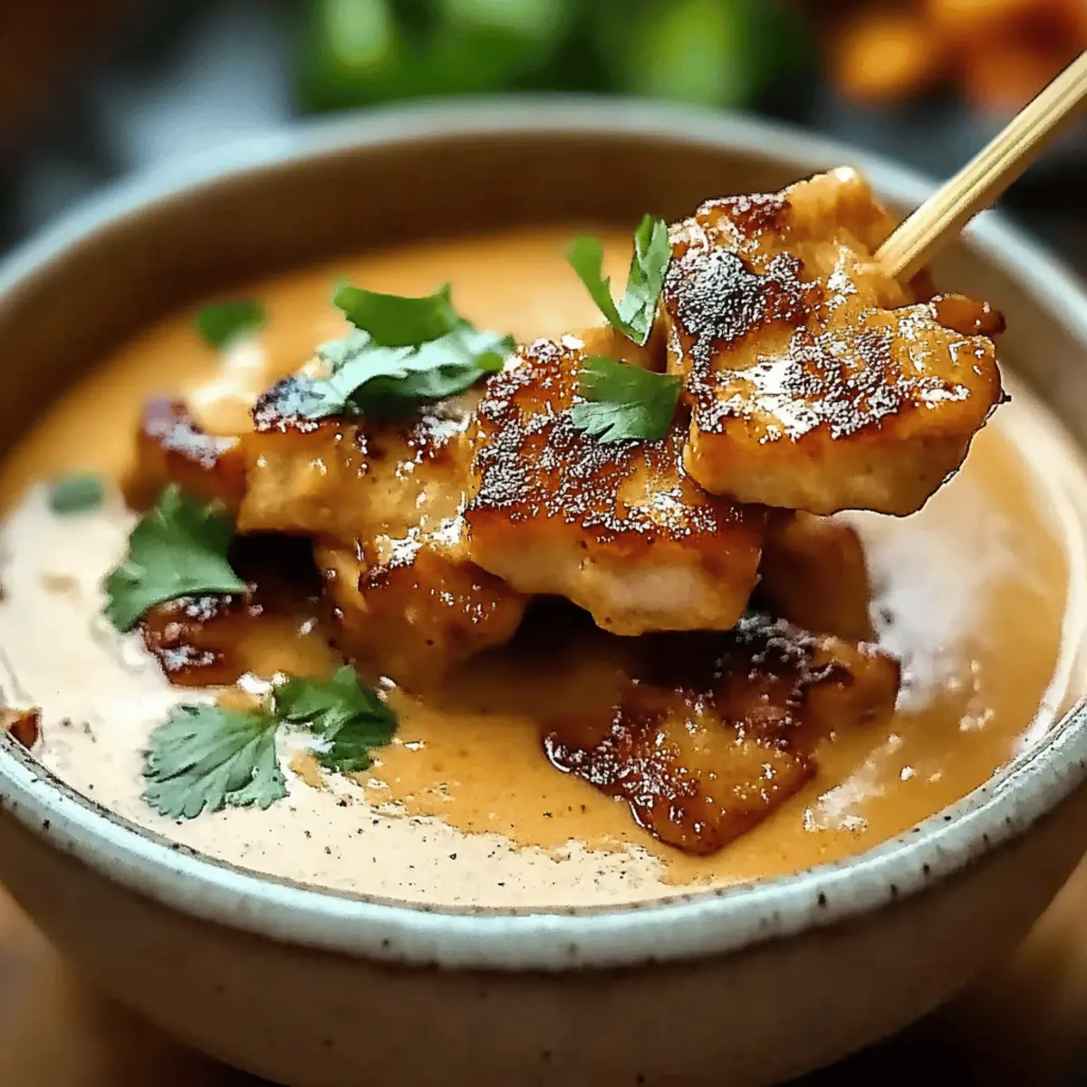 Thai Chicken Satay with Peanut Sauce