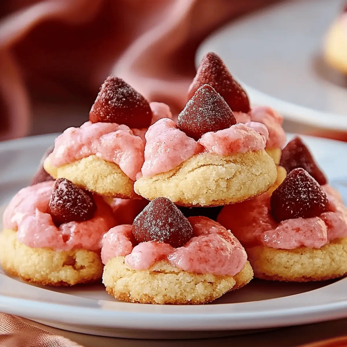 Strawberry Kiss Cookies