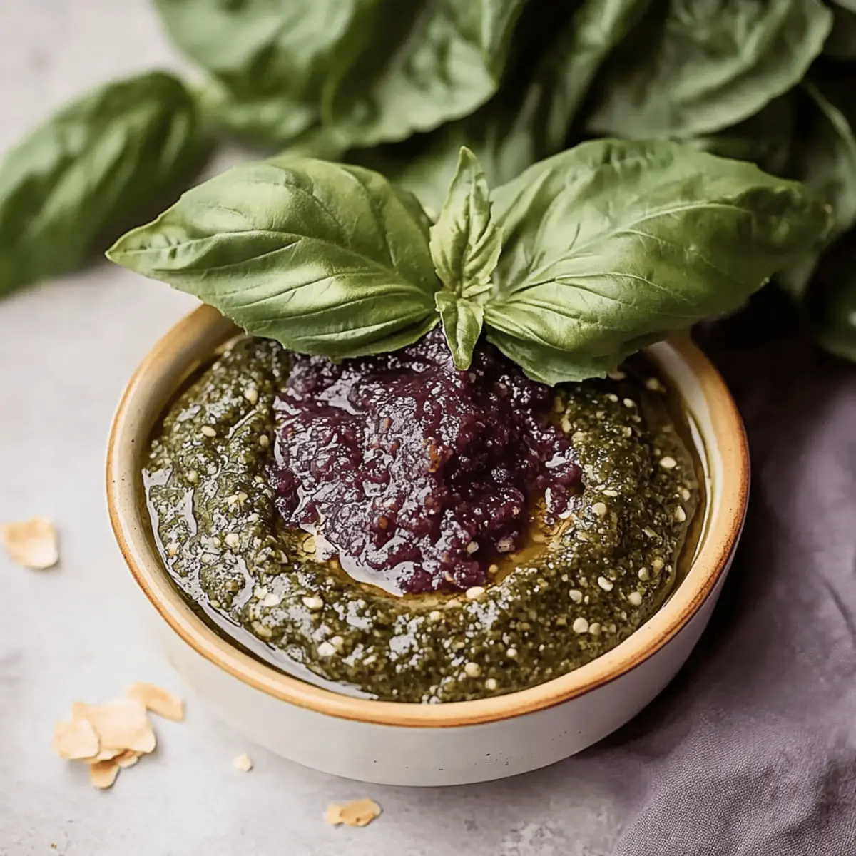 Purple Basil Pesto
