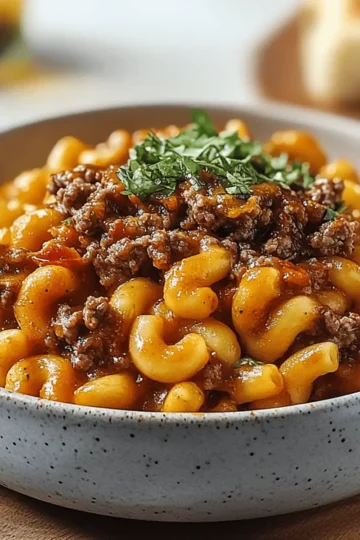 One-Pot Cheeseburger Macaroni