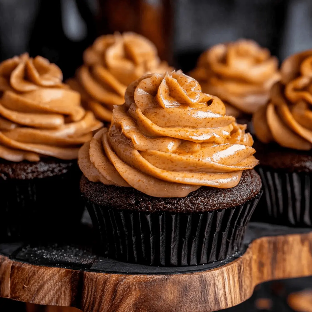 Chocolate Pumpkin Cupcakes