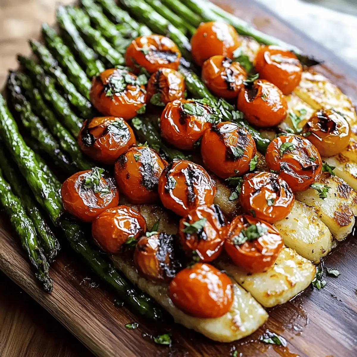 Caprese Roasted Asparagus