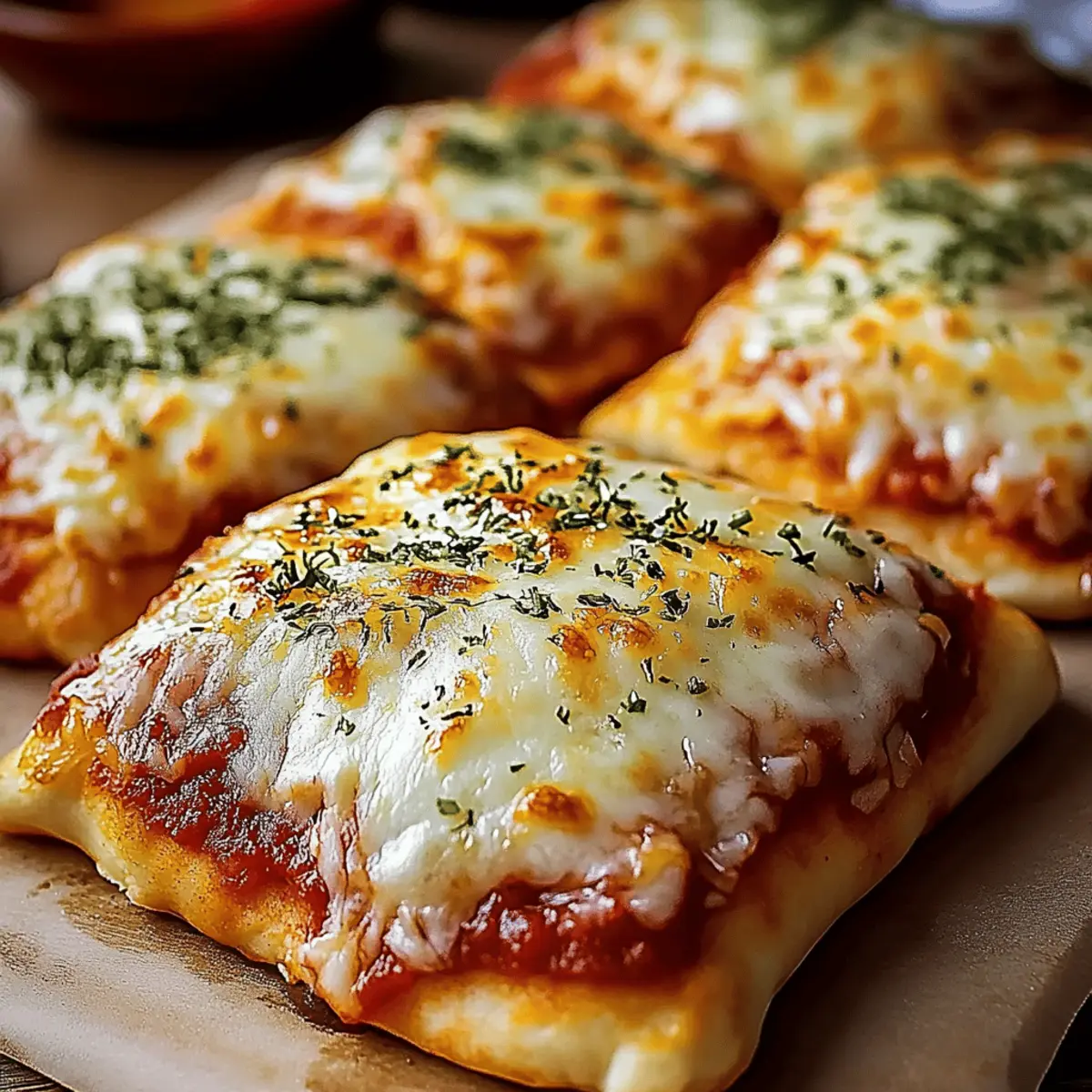 Cheesy Pizza Pockets