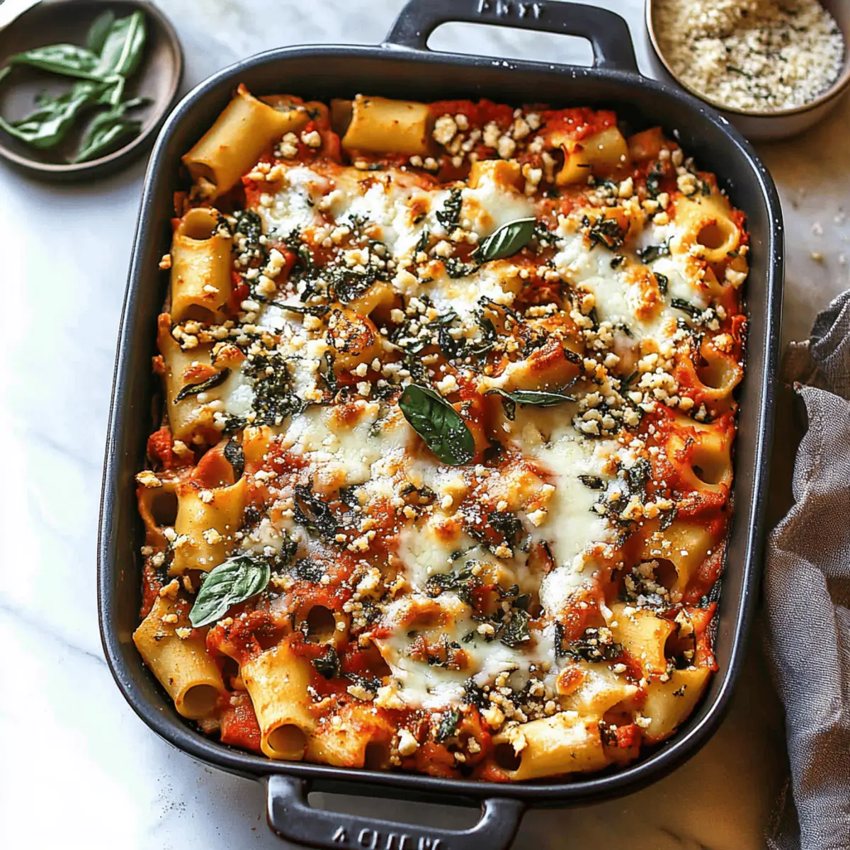 Pasta Bake with Pumpkin Tomato Sauce