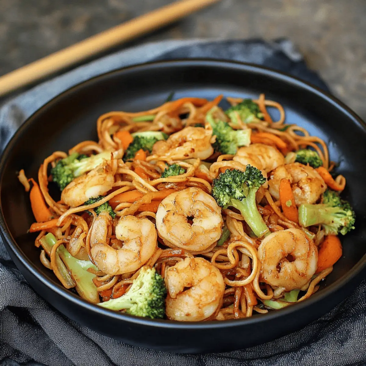 Shrimp Stir Fry With Noodles