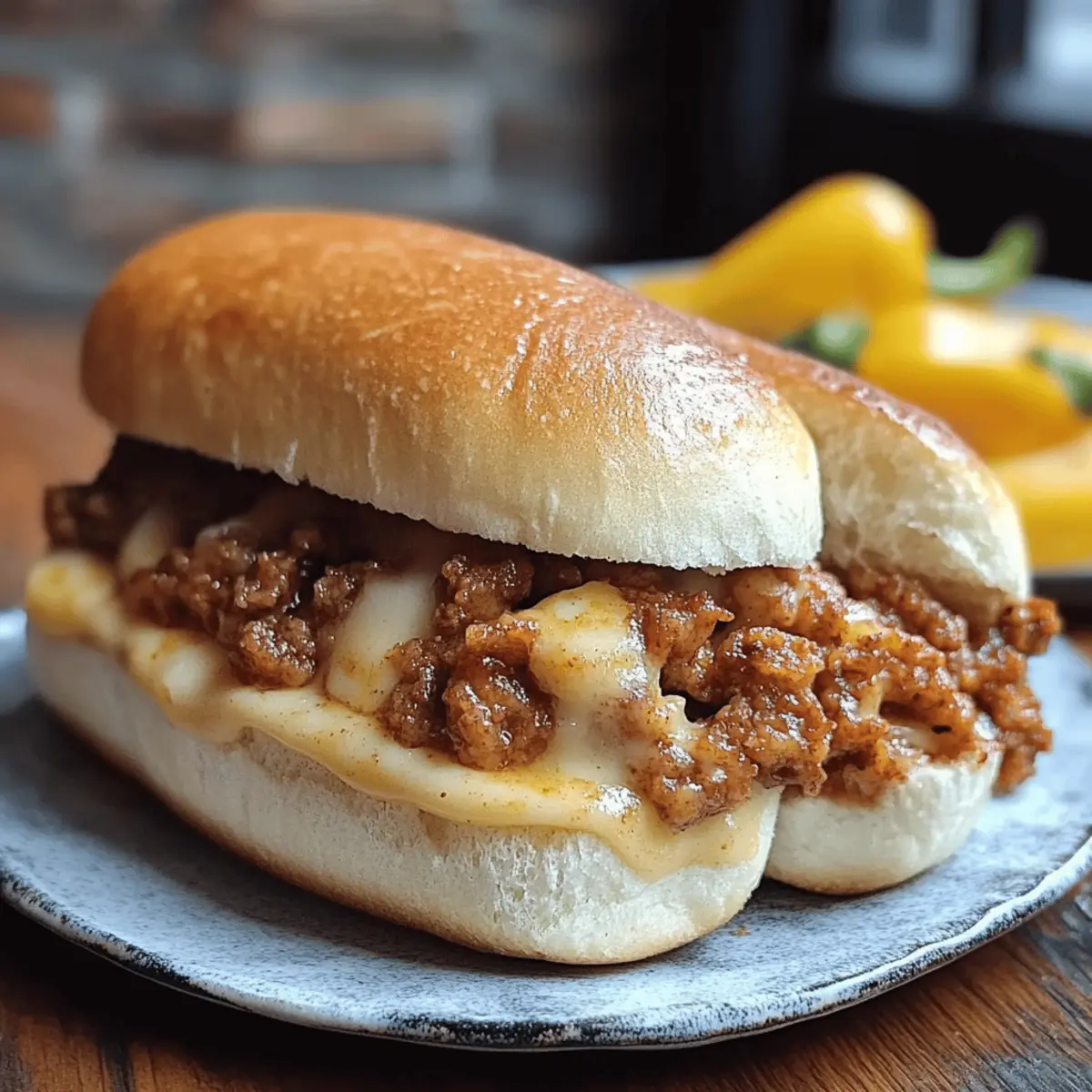 Philly Cheese Steak Sloppy Joes