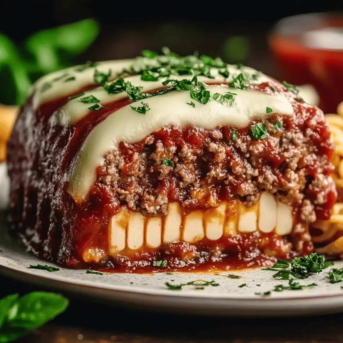 Stuffed Italian Meatloaf