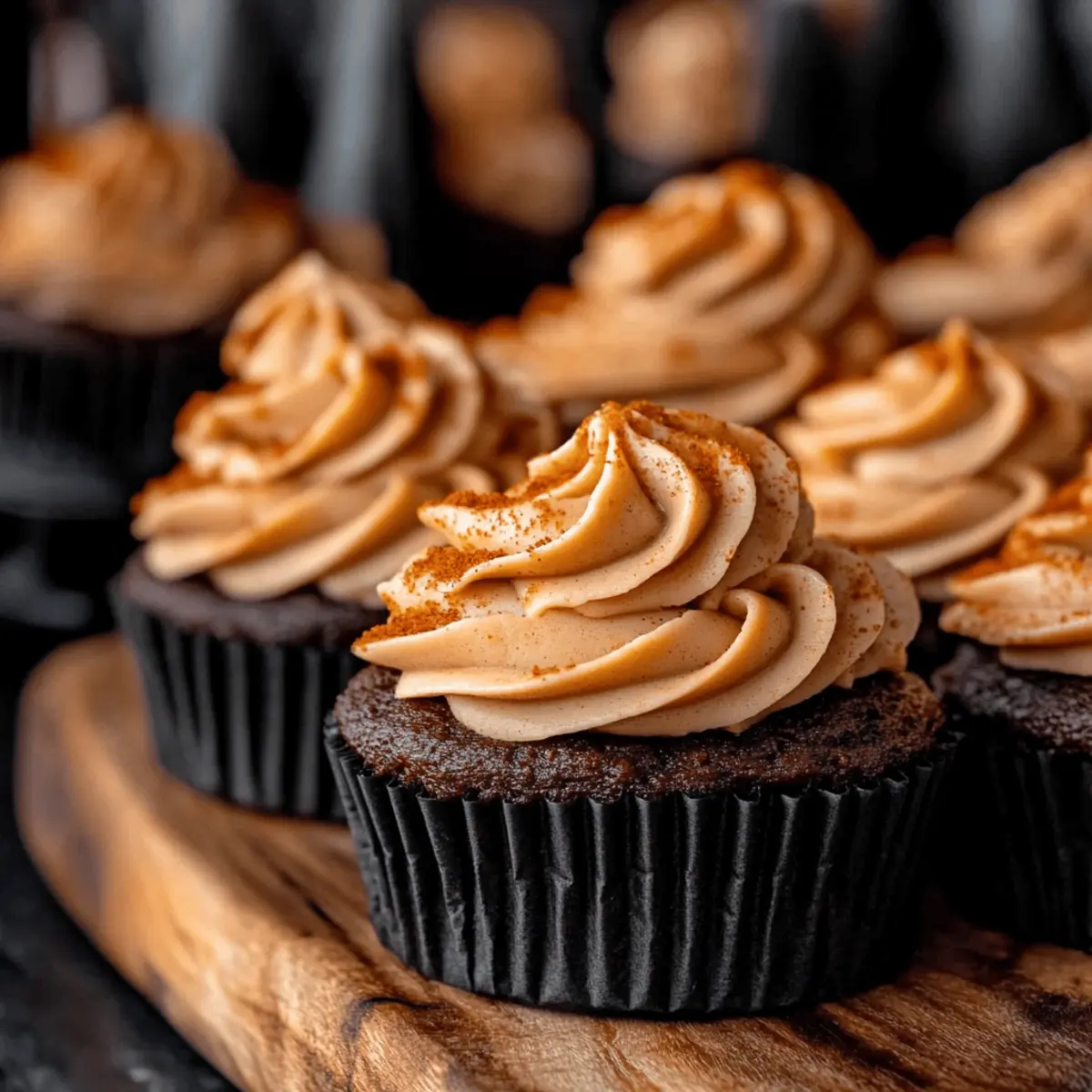 Chocolate Pumpkin Cupcakes