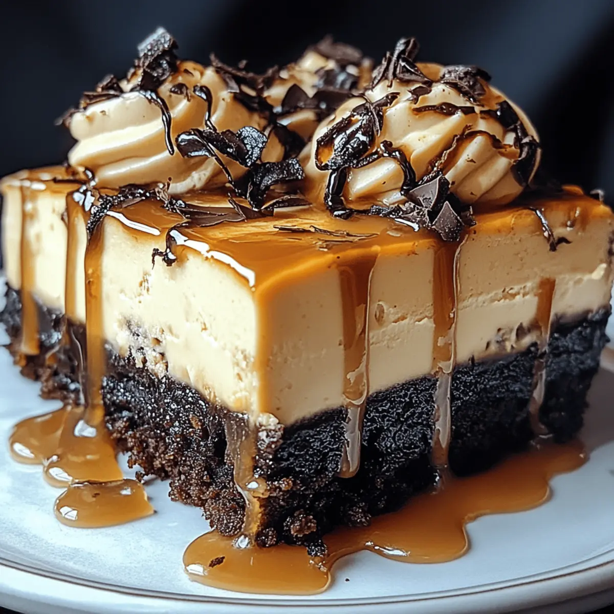 Milky Way Caramel Cheesecake Brownies