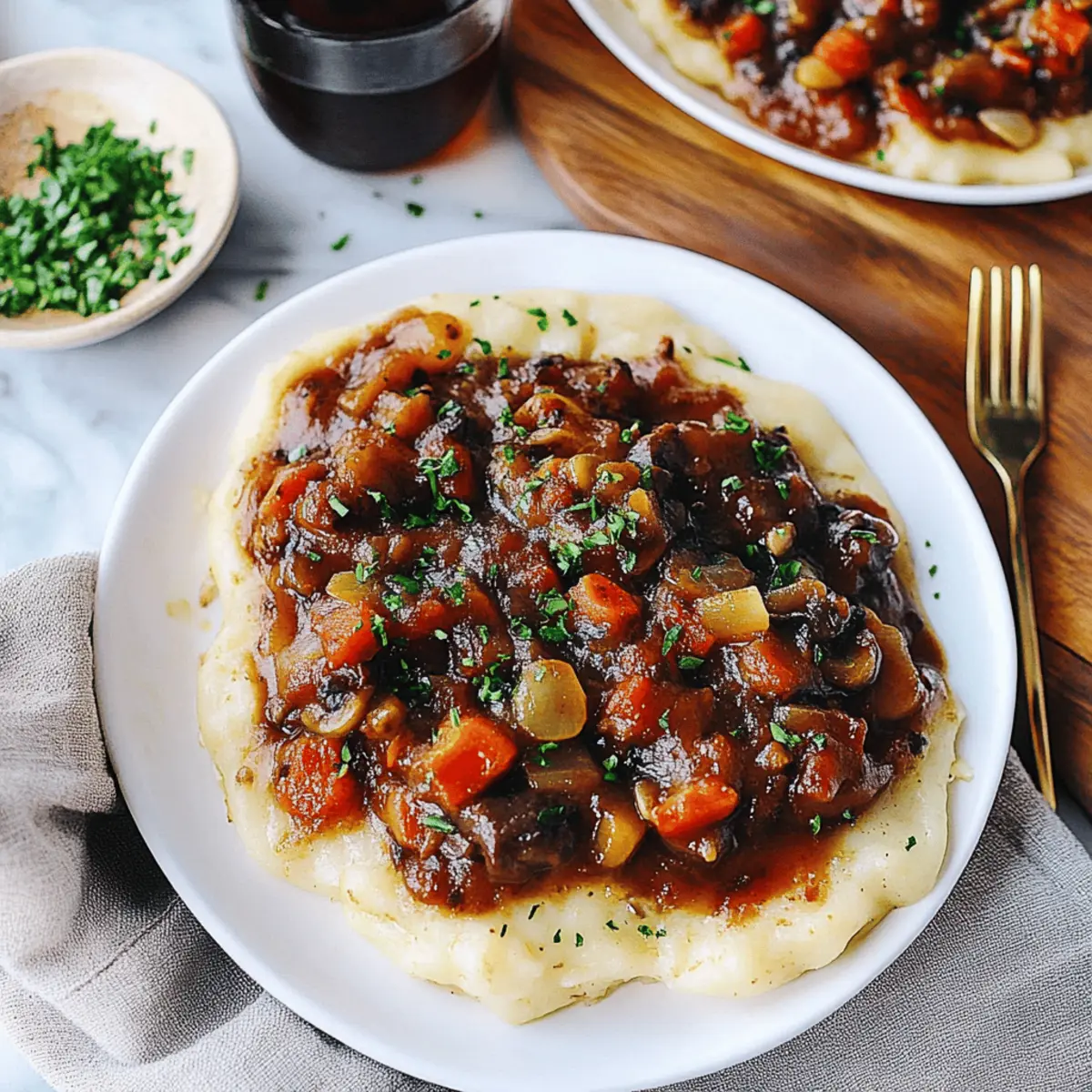 Vegan Mushroom Bourguignon
