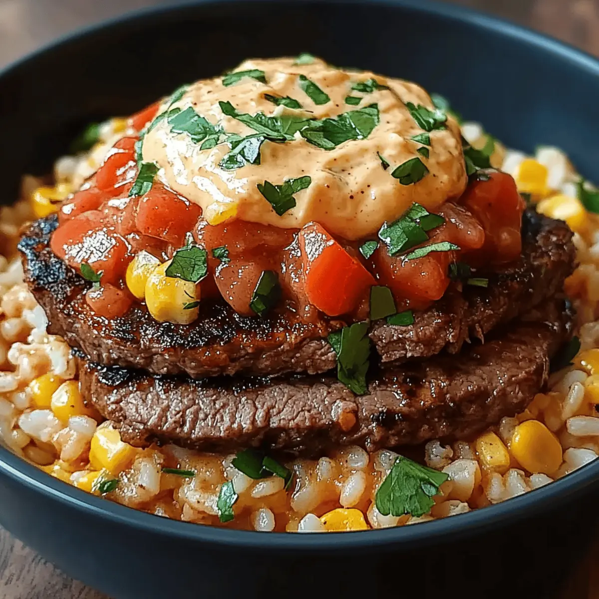 Steak Queso Rice