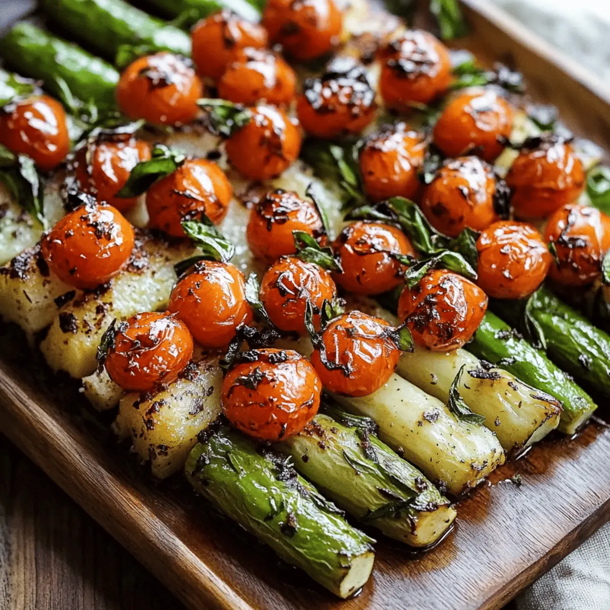 Caprese Roasted Asparagus