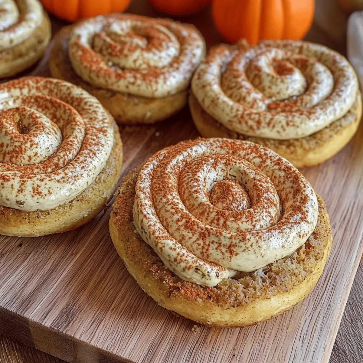 Soft Pumpkin Cookies with Cinnamon Frosting