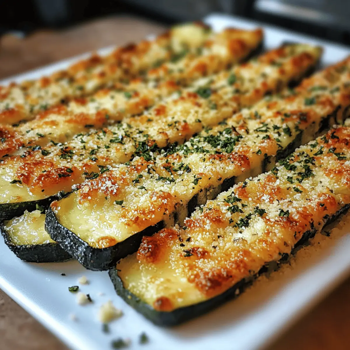 Baked Parmesan Zucchini