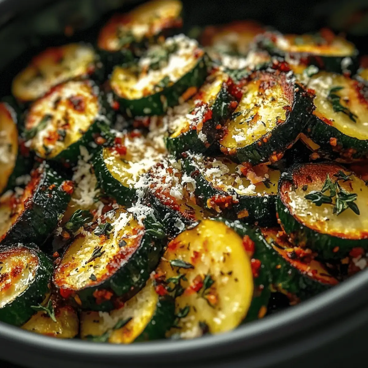 Garlic Parmesan Zucchini & Squash