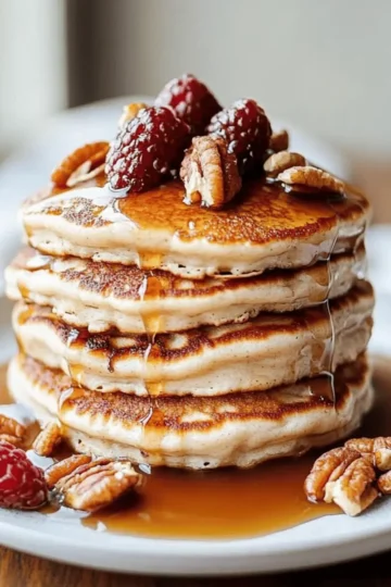Fluffy Pecan Pancakes