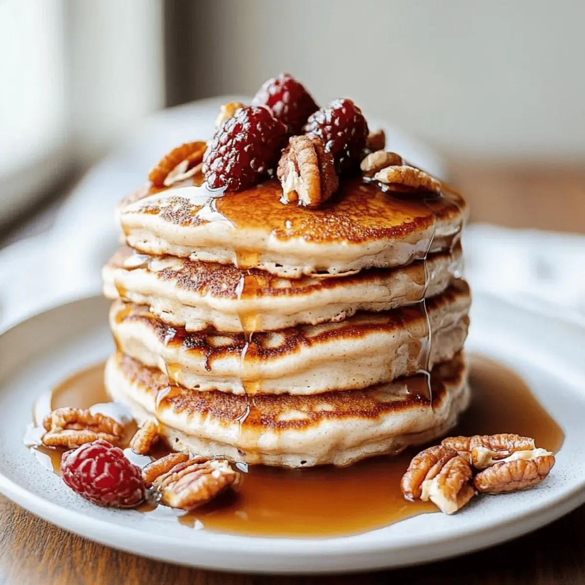 Fluffy Pecan Pancakes