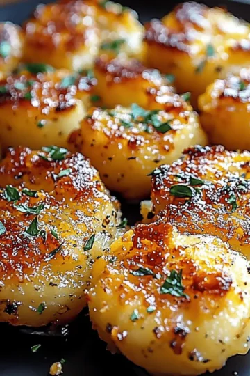 Crispy Garlic Parmesan Potatoes