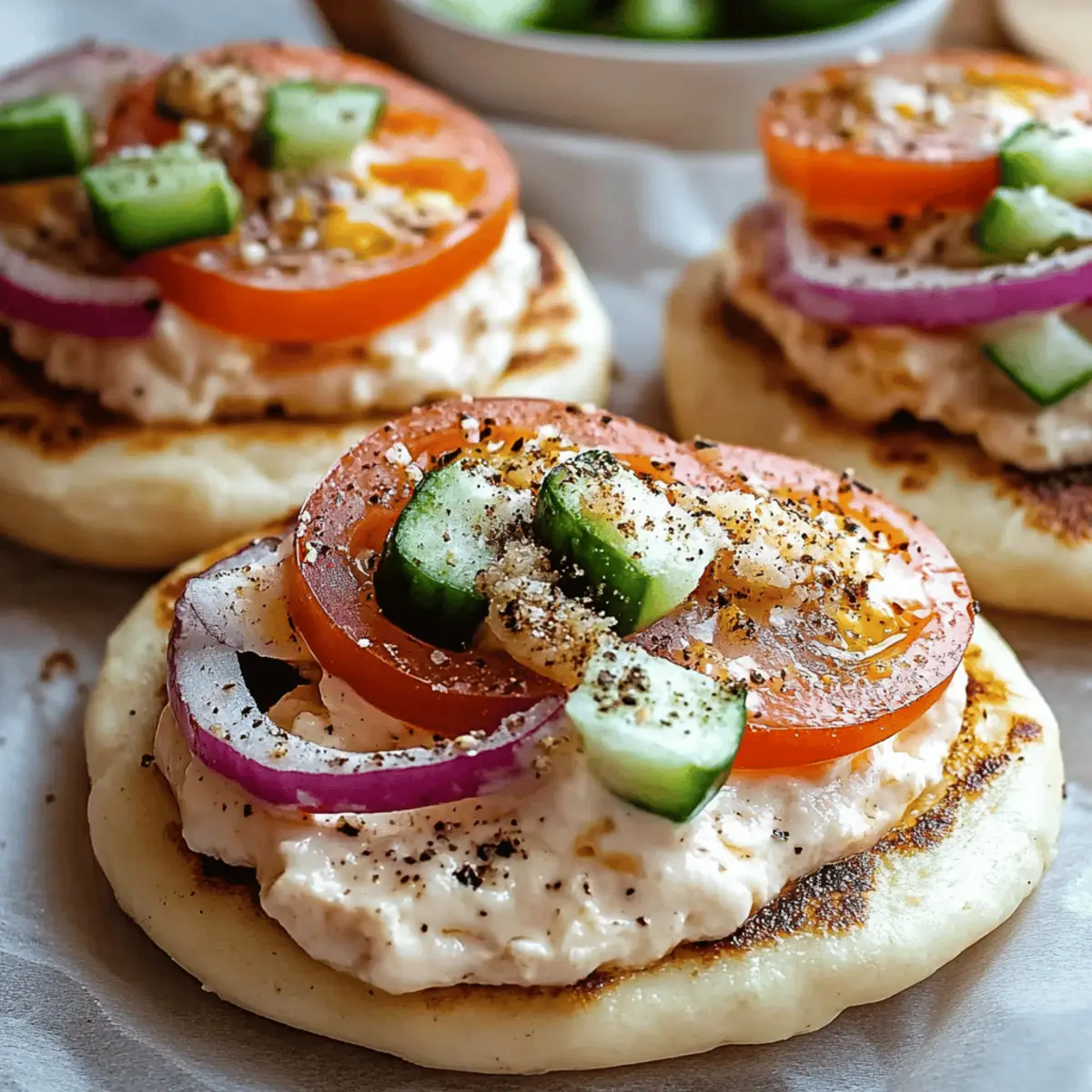 Mini Pita Pockets with Hummus