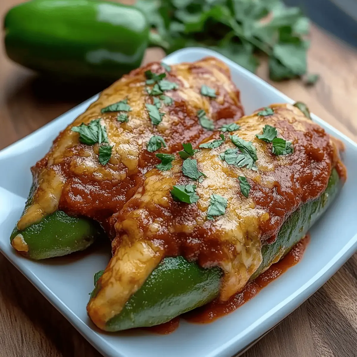 Cheesy Hatch Chile Rellenos