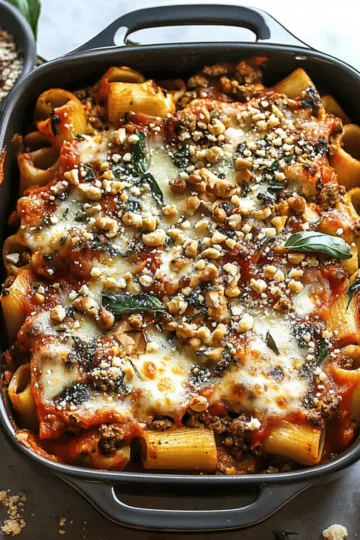Pasta Bake with Pumpkin Tomato Sauce