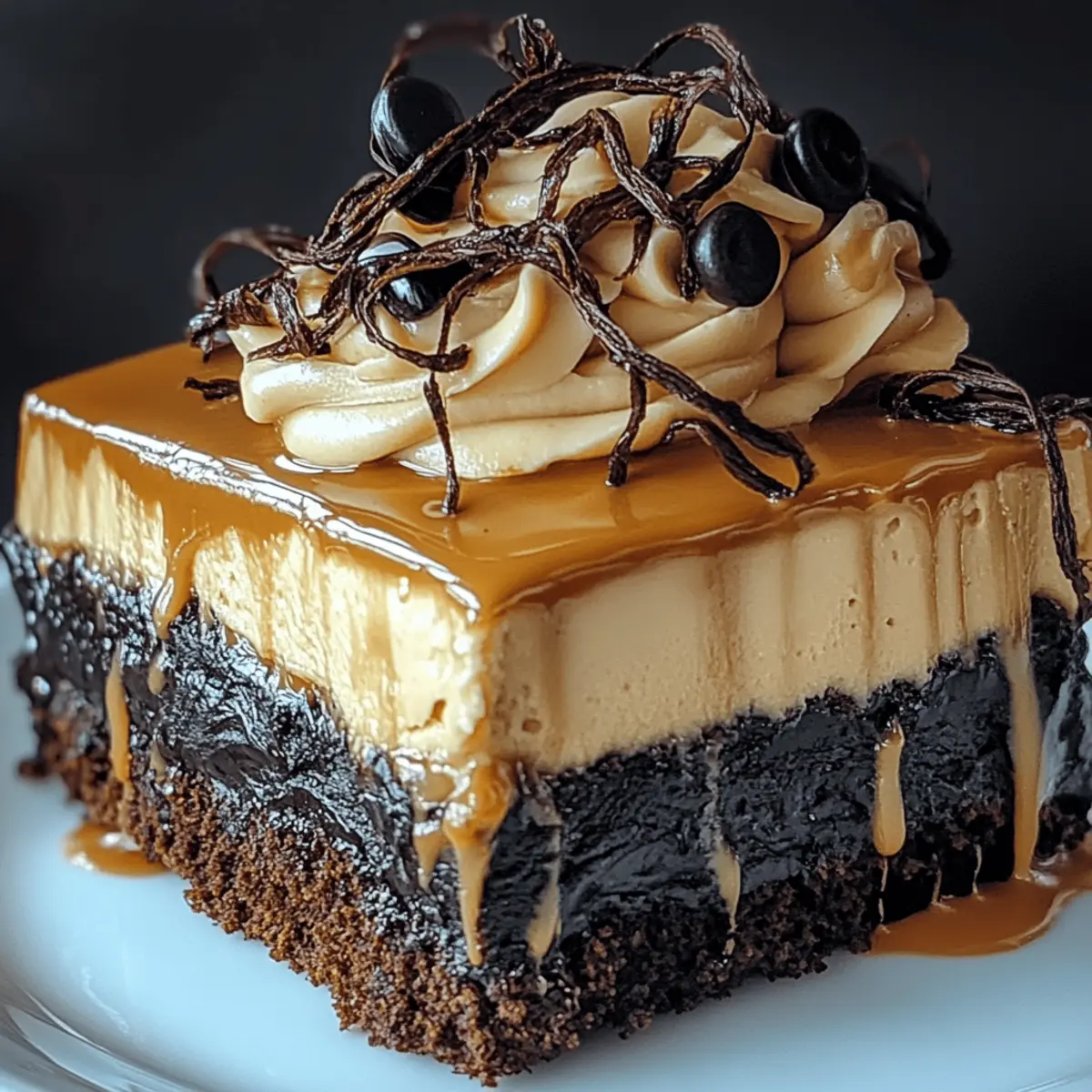 Milky Way Caramel Cheesecake Brownies