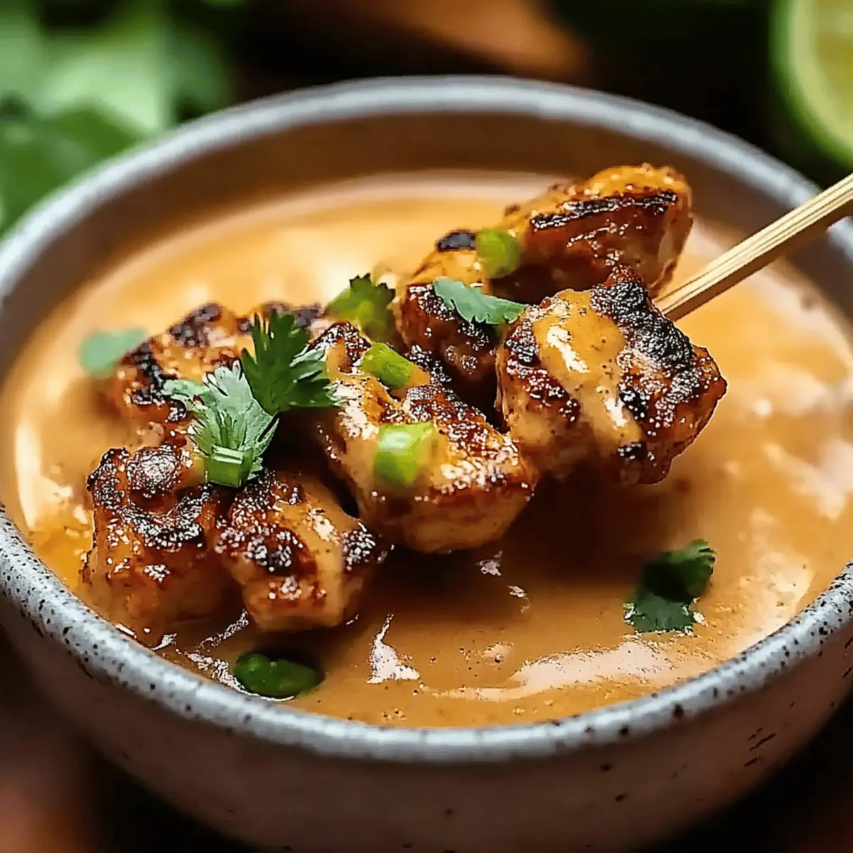 Thai Chicken Satay with Peanut Sauce