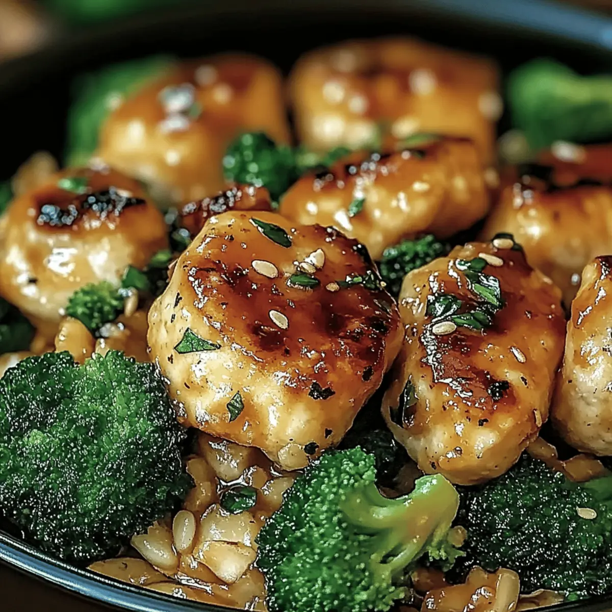 Garlic Chicken with Broccoli and Spinach