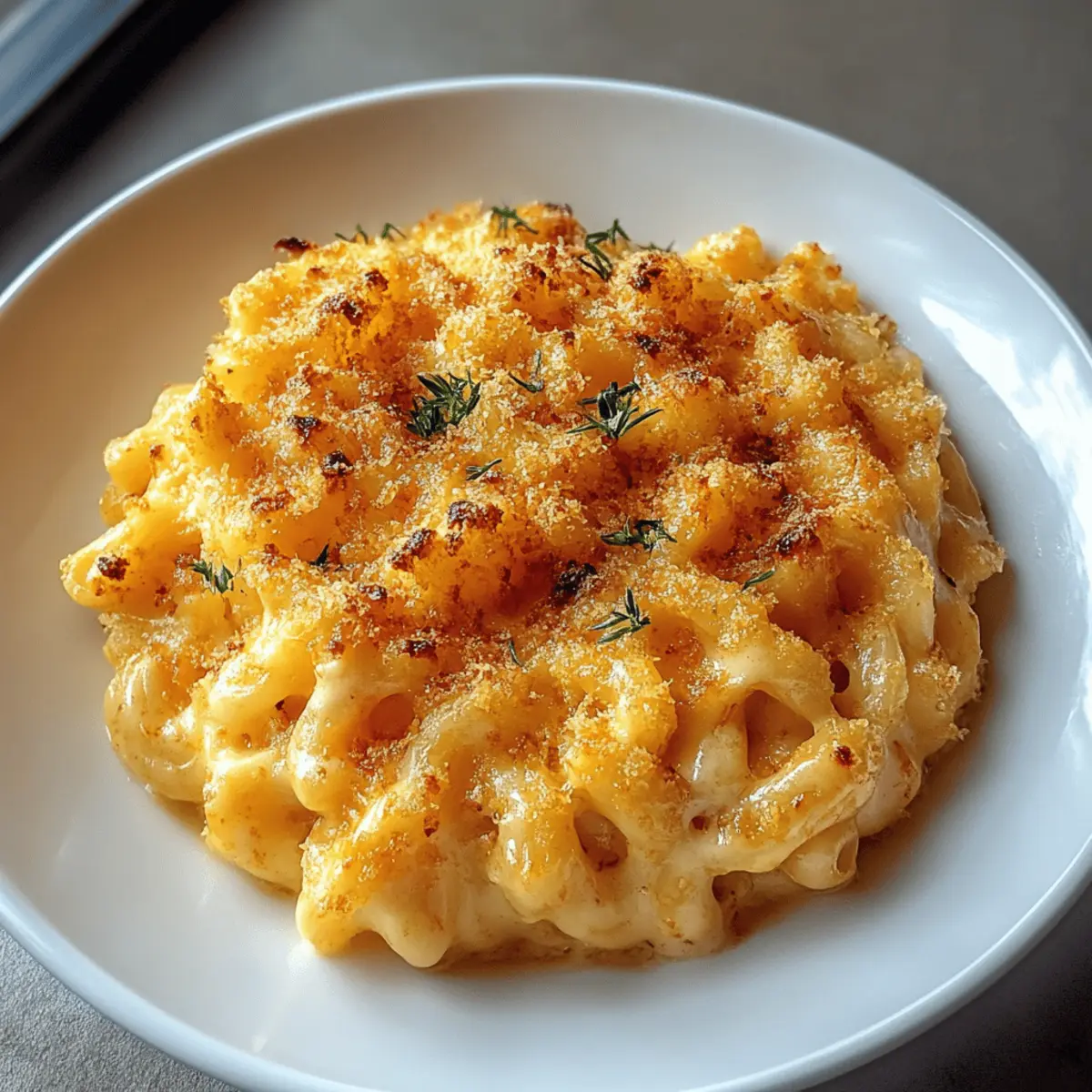 Creamy Baked Cheddar Mac-and-Cheese