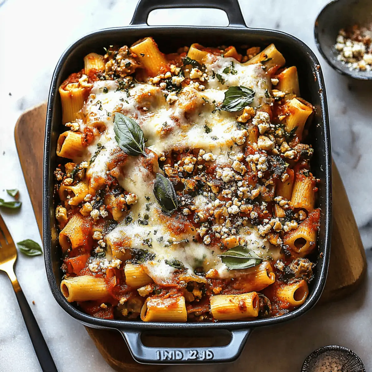 Pasta Bake with Pumpkin Tomato Sauce