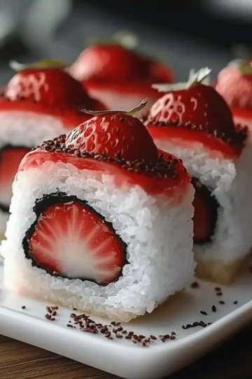 Strawberry Shortcake Sushi