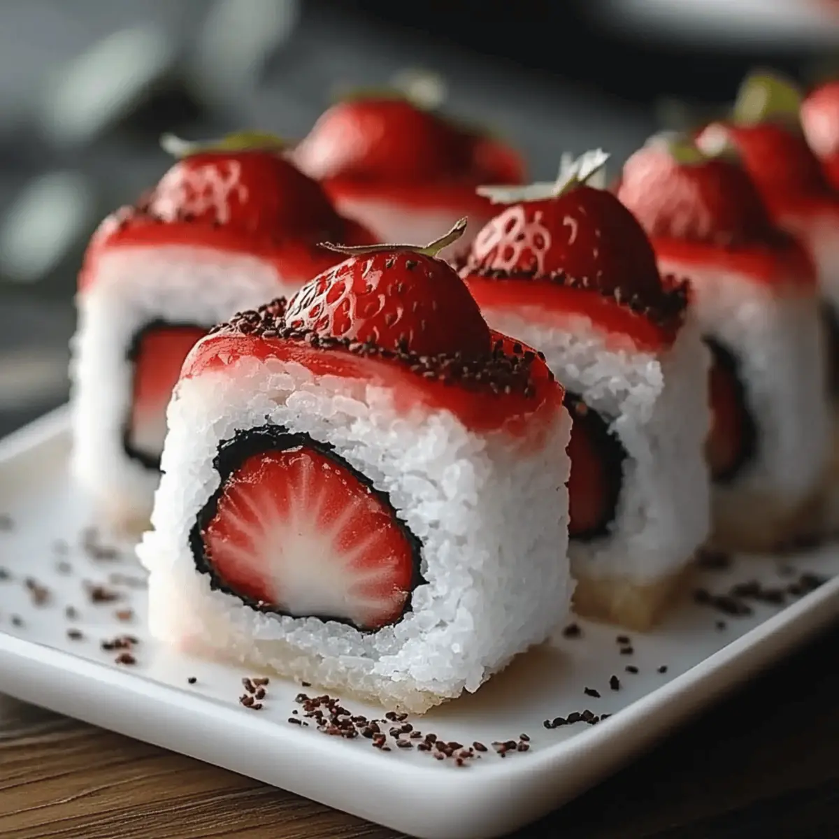 Strawberry Shortcake Sushi