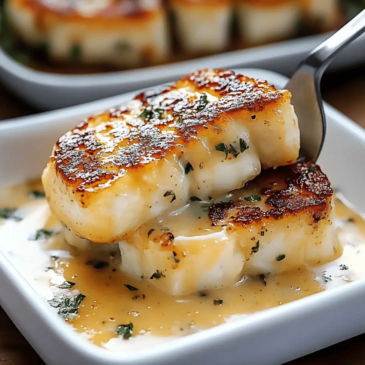 Baked Cod in Coconut Lemon Cream Sauce