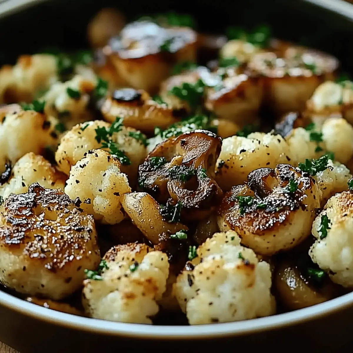Cauliflower Mushroom Skillet