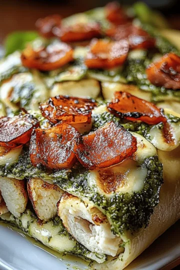 Pesto Chicken Lettuce Wraps