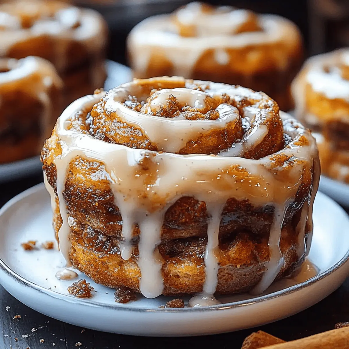 Pumpkin Cinnamon Roll Muffins