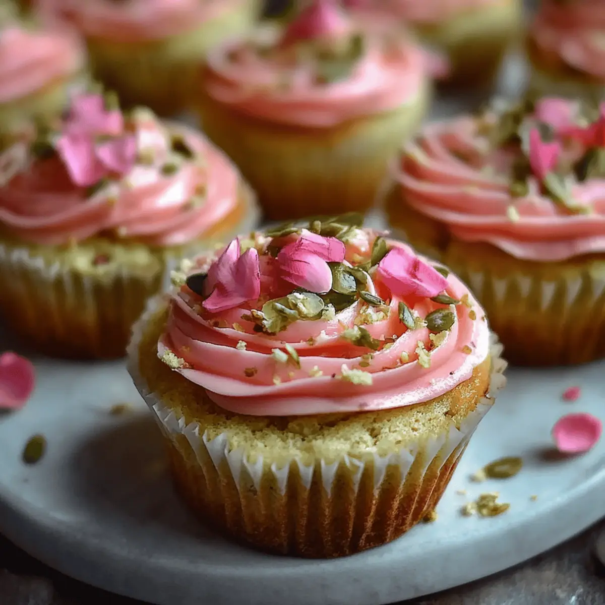 Vegan Mini Rose Cupcakes