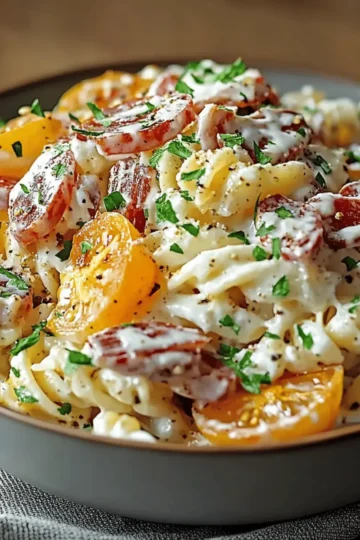 Creamy Bacon Ranch Pasta Salad